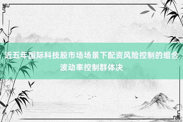 近五年国际科技股市场场景下配资风险控制的组合波动率控制群体决