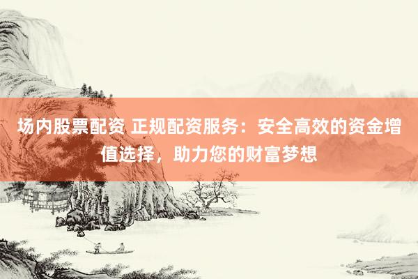 场内股票配资 正规配资服务：安全高效的资金增值选择，助力您的财富梦想