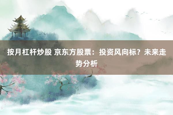 按月杠杆炒股 京东方股票：投资风向标？未来走势分析